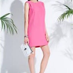 Pink Sleeveless Dress With Zippers